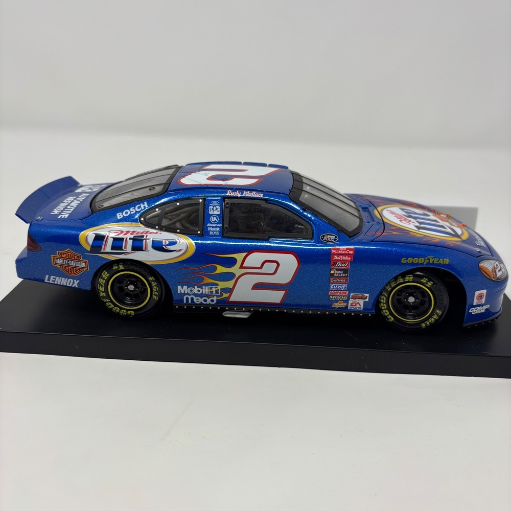 Rusty Wallace #2 Miller Lite Harley Davidson Ford Taurus 1:24 Diecast Action Car